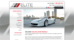 Desktop Screenshot of eliteluxuryrentals.com